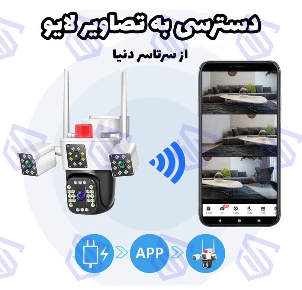  دوربین سیمکارتی سه لنز اوکم پرو آلفا الکترونیک 