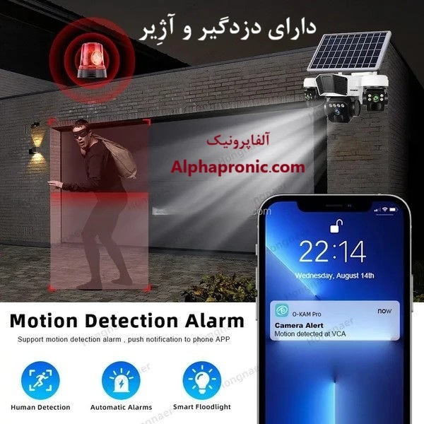  دوربین 3 لنز چرخشی سیمکارتی TL3 اوکم پرو آلفا الکترونیک 