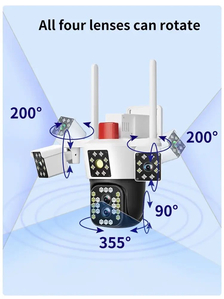  دوربین سیمکارتی سه لنز X3 OKampro 4G پدافندی آلفا پرونیک 