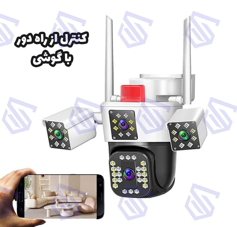  دوربین سیمکارتی سه لنز X3 OKampro 4G آلفا الکترونیک 